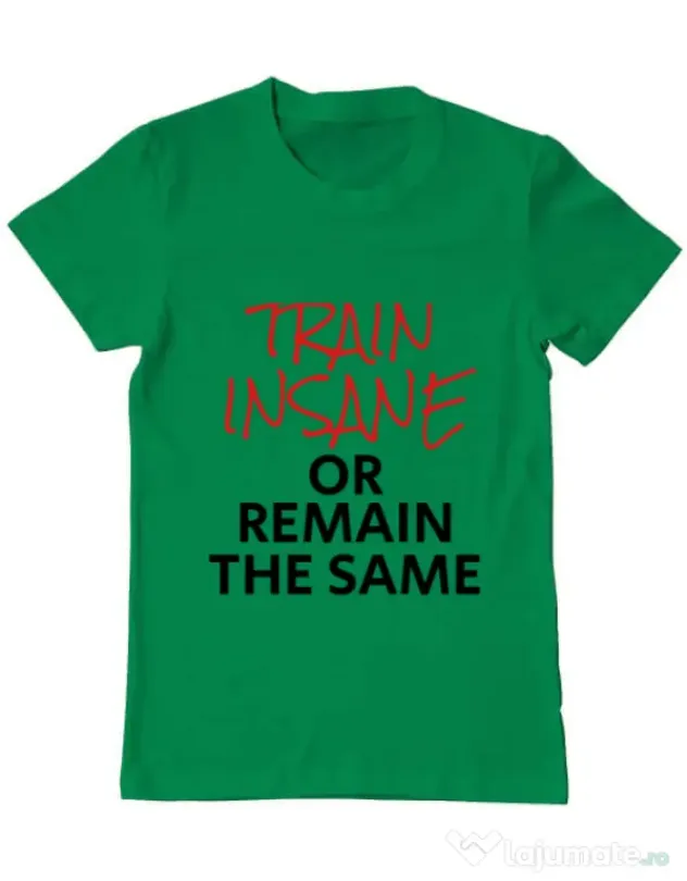 Tricou ADLER barbat Train insane Verde mediu