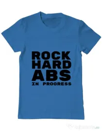 Tricou ADLER barbat Rock hard Albastru azuriu
