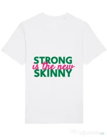 Tricou STANLEY STELLA barbat Strong is the new skinny Alb
