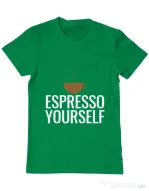 Tricou ADLER barbat Espresso yourself Verde mediu