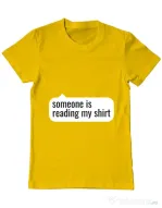 Tricou ADLER barbat Reading my shirt Galben