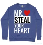 Bluza ADLER barbat Mr. steal your heart Albastru melanj