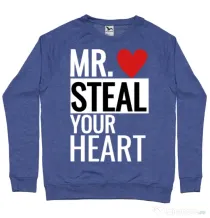 Bluza ADLER barbat Mr. steal your heart Albastru melanj