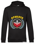 Hoodie barbat cu gluga Athlete Negru