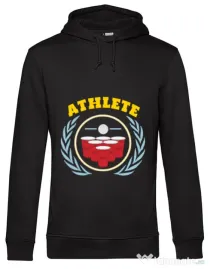Hoodie barbat cu gluga Athlete Negru