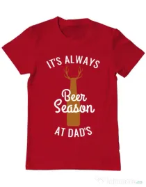 Tricou ADLER barbat Beer season Rosu