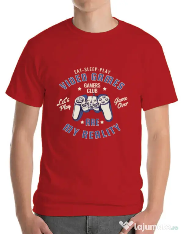 Tricou ADLER barbat My reality Rosu
