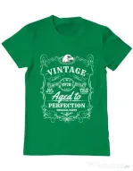 Tricou ADLER barbat Aged to perfection Verde mediu