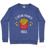 Bluza ADLER barbat I speak french Albastru melanj