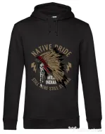 Hoodie barbat cu gluga Native pride Negru