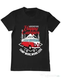 Tricou ADLER barbat Happy Negru