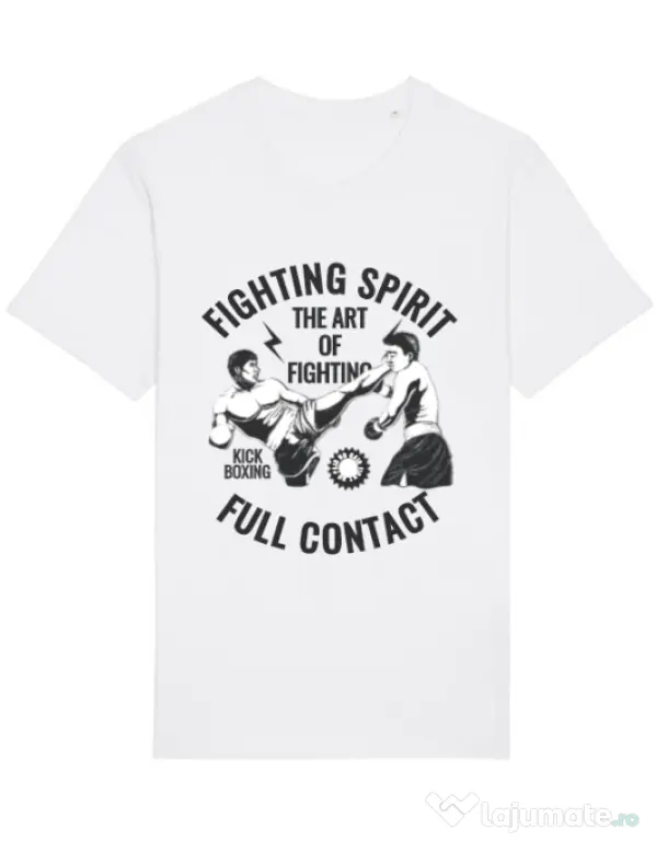 Tricou STANLEY STELLA barbat Kick boxing Alb