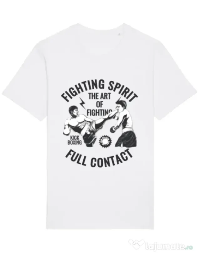Tricou STANLEY STELLA barbat Kick boxing Alb