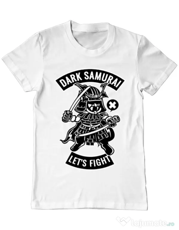 Tricou ADLER barbat Dark samurai Alb
