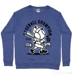 Bluza ADLER barbat Baseball Champion Albastru melanj