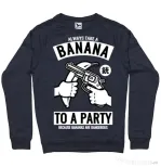 Bluza ADLER barbat Banana Party Denim inchis