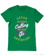 Tricou ADLER barbat Ocean adventure Verde mediu
