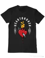 Tricou ADLER barbat Heartbroken Negru