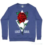 Bluza ADLER barbat Lost soul Albastru melanj