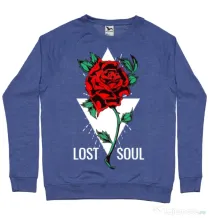 Bluza ADLER barbat Lost soul Albastru melanj