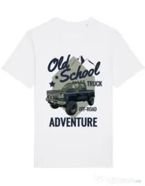 Tricou STANLEY STELLA barbat Off-road truck Alb