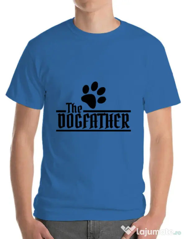Tricou ADLER barbat The dogfather Albastru azuriu