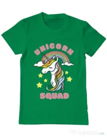 Tricou ADLER barbat Unicorn squad Verde mediu
