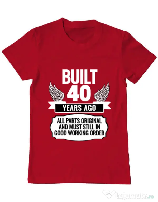 Tricou ADLER barbat Original parts Rosu