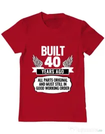 Tricou ADLER barbat Original parts Rosu