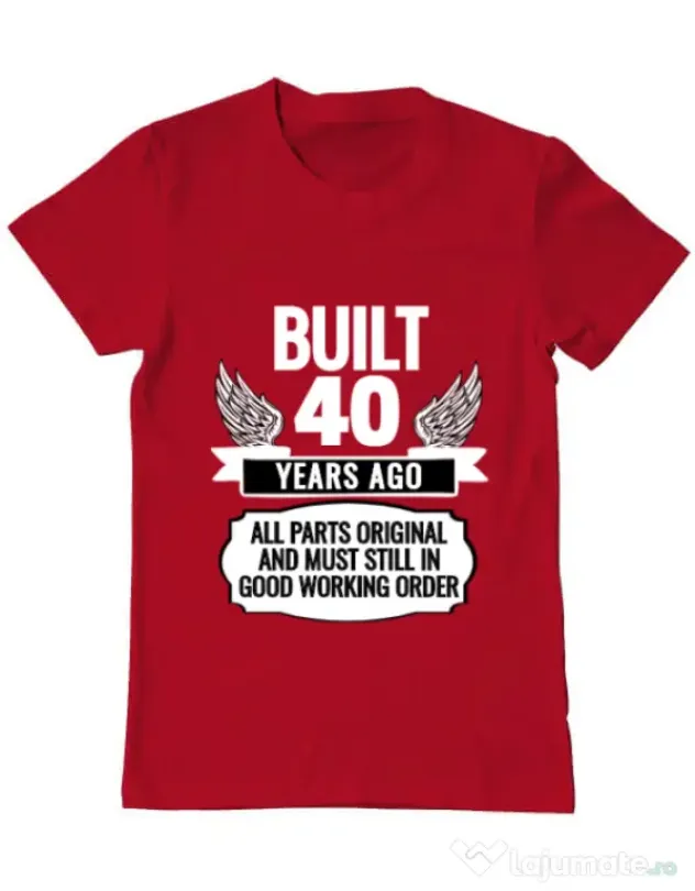 Tricou ADLER barbat Original parts Rosu