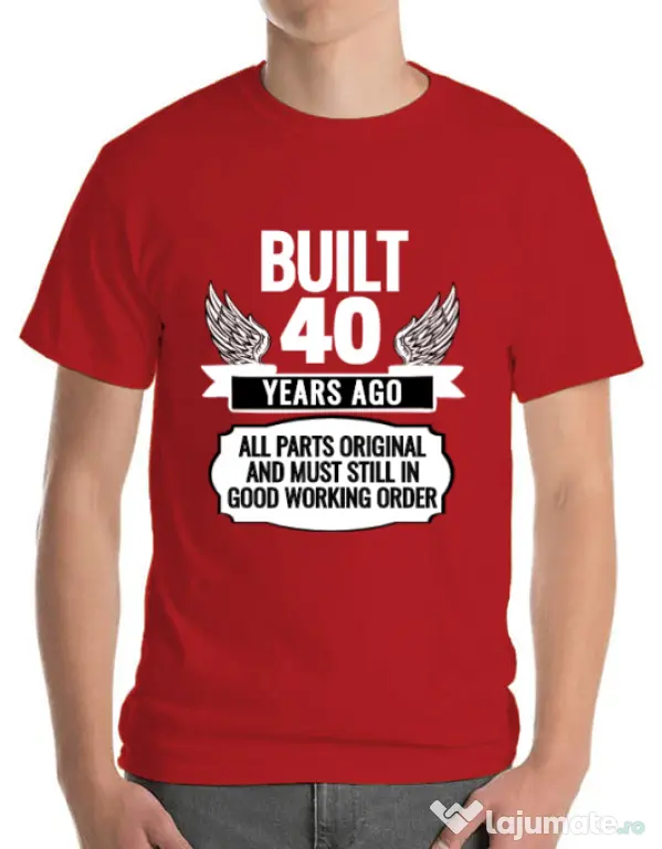 Tricou ADLER barbat Original parts Rosu
