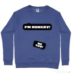 Bluza ADLER barbat Hungry Mommy Albastru melanj