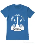 Tricou ADLER barbat Make some noise Albastru azuriu