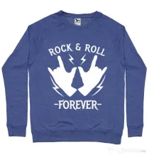 Bluza ADLER barbat Rock and roll Albastru melanj