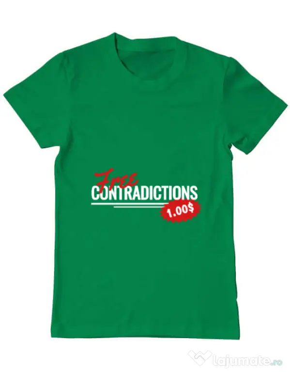 Tricou ADLER barbat Free contradictions Verde mediu