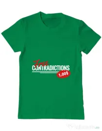 Tricou ADLER barbat Free contradictions Verde mediu