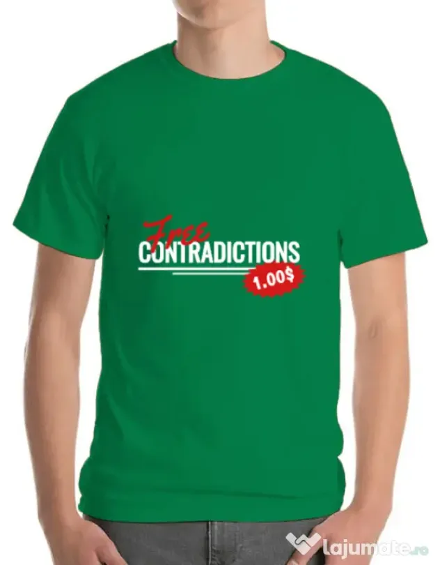 Tricou ADLER barbat Free contradictions Verde mediu