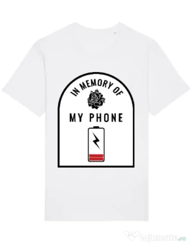 Tricou STANLEY STELLA barbat In memory of my phone Alb