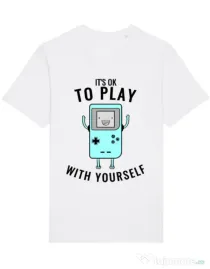 Tricou STANLEY STELLA barbat Playing with yourself Alb