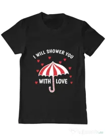 Tricou ADLER barbat Raining love Negru