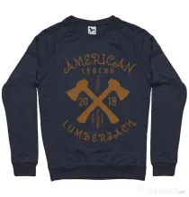 Bluza ADLER barbat American lumberjack Denim inchis