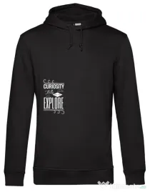 Hoodie barbat cu gluga Curiosity Negru