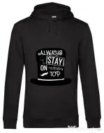 Hoodie barbat cu gluga Stay on top Negru