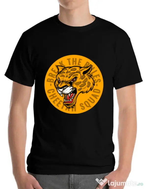 Tricou ADLER barbat Break the rules Negru