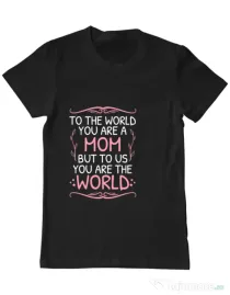 Tricou ADLER barbat You are the world Negru