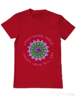 Tricou ADLER barbat C’mon inner peace Rosu