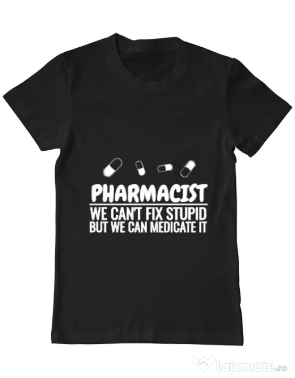 Tricou ADLER barbat Pharmacist Negru