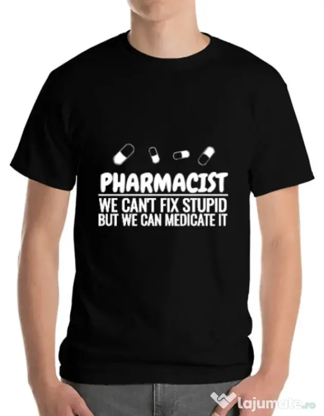 Tricou ADLER barbat Pharmacist Negru
