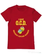 Tricou ADLER barbat Obsessive cupcake disorder Rosu