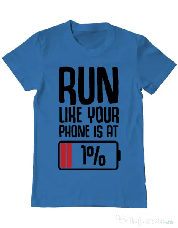Tricou ADLER barbat Run Albastru azuriu